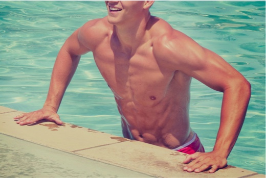 Bare male chest